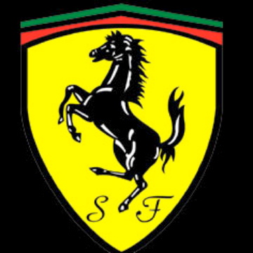 He added yellow background and alphabets SF to the Ferrari logo