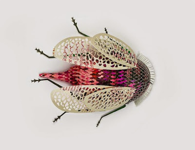 paper art, beautiful insects