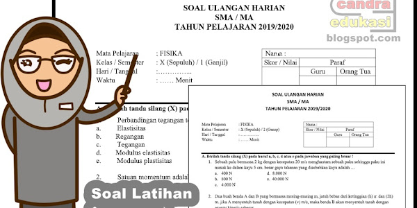 Soal FISIKA SMA Kelas X K13 Tahun 2019/2020