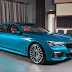 Seen in Abu Dhabi: Stunning BMW 750Li painted in Atlantis Blue with contrasting red interior