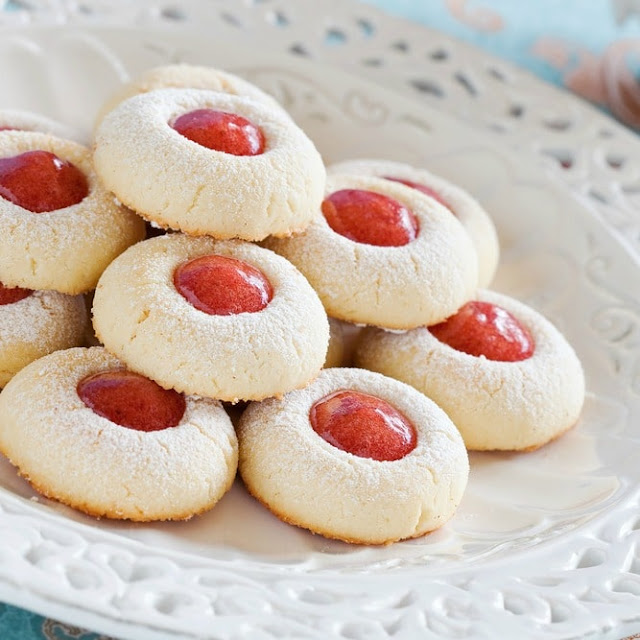 BEST Jam Thumbprint Cookies…