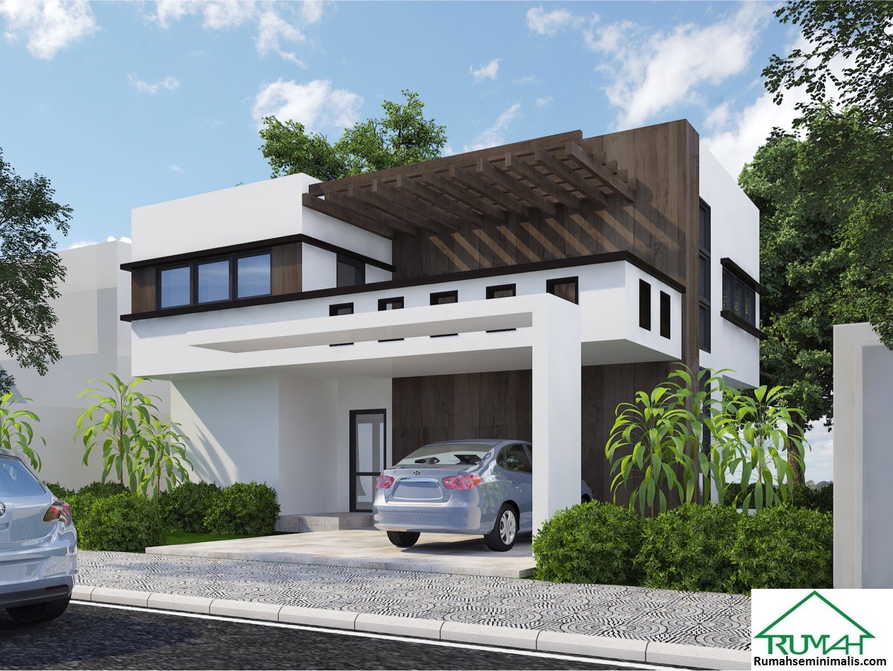 Denah Model Desain Gambar Rumah Minimalis Idaman Modern 