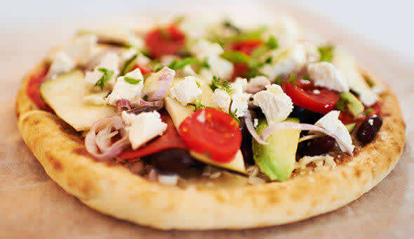 Pita pizza easy-to-prepare