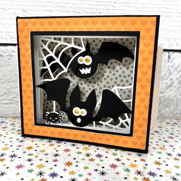 Halloween Shadowbox Bat Card Tutorial
