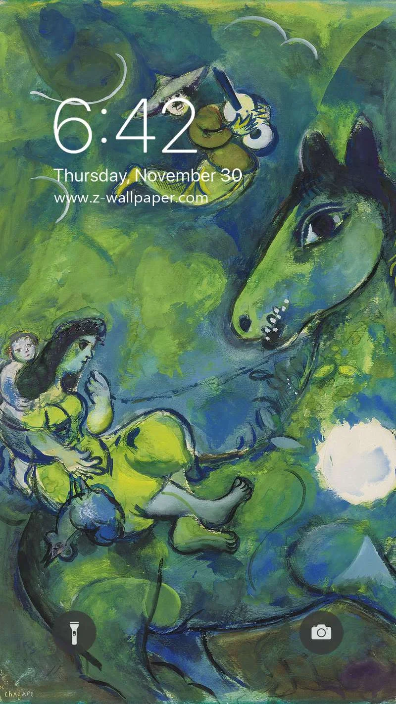Z-Wallpaper | Marc Chagall Painting Art Mobile Phone Wallpapers