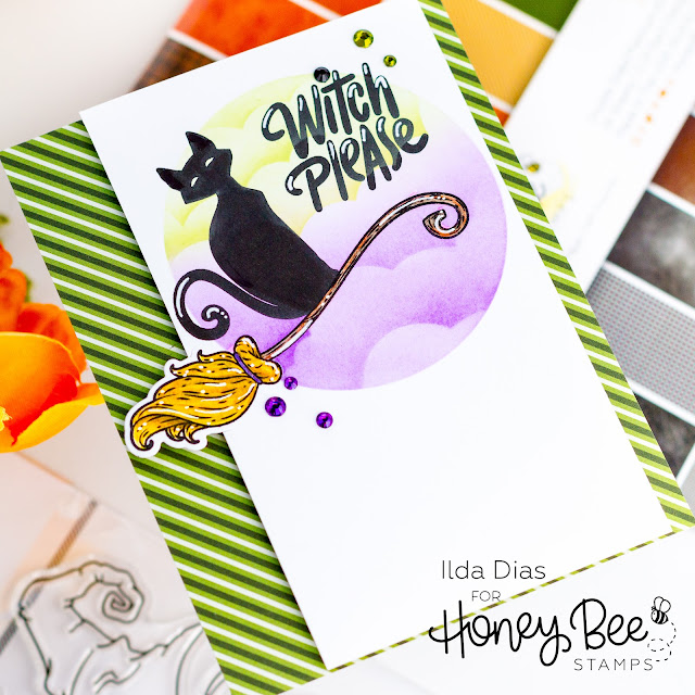 Witch Please, Halloween Card, Honey Bee Stamps, Punny, Spooktacular Release,Card Making, Stamping, Die Cutting, handmade card, ilovedoingallthingscrafty, Stamps, how to,
