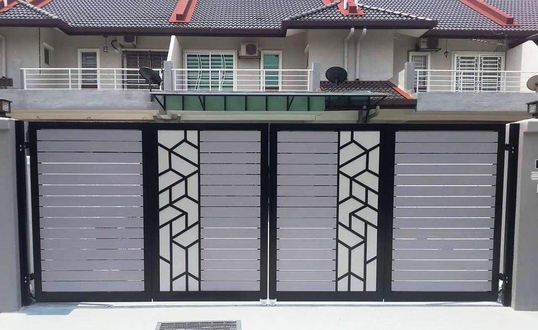 25 model pagar rumah minimalis type 36 dengan desain 