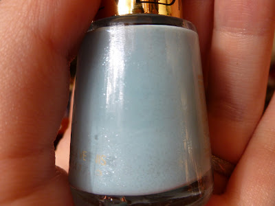 blue lagoon revlon nail polish bottle sky pale pastel blue glitter