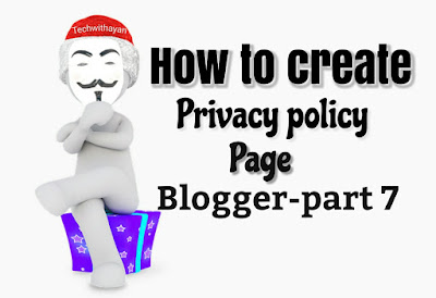 Privacy Policy page kaise banaye blog ke liye step by step full guide in hindi