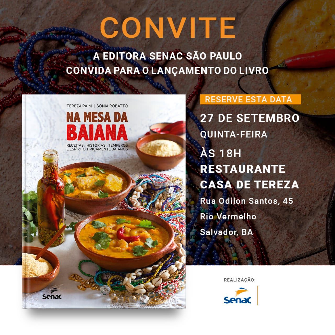 Tereza Paim lança livro de culinária 