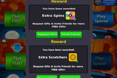 8 Ball Pool Scratchers and Extra Soin Reward Link - My Space Reward