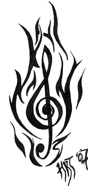 music note tattoos for girls