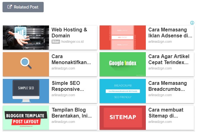 Cara Memasang Matched Content Adsense Seperti Arlina Design