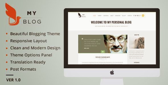 MyBlog - Responsive Blog Magazine Theme