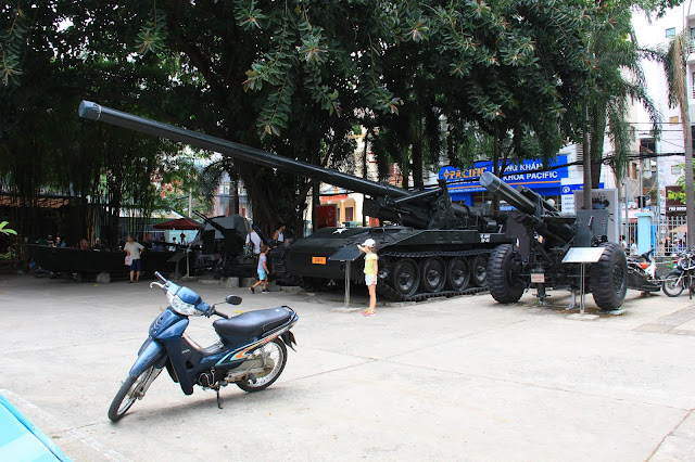 越南胡志明戰爭博物館越戰裝甲車