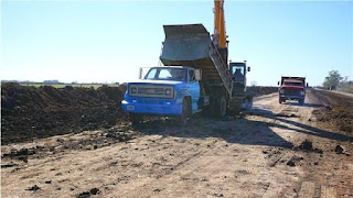 Comenzaron los trabajos para pavimentar el acceso a La Sarita