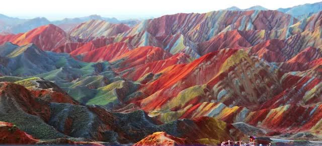 10 AMAZING PLACES AROUND THE WORLD 2. Zhangye Danxia landform geological park, China