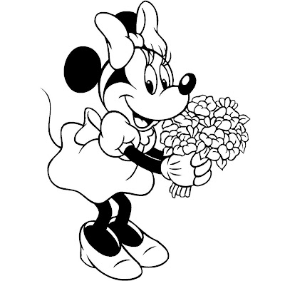 Desenhos da Minnie para Colorir e Imprimir