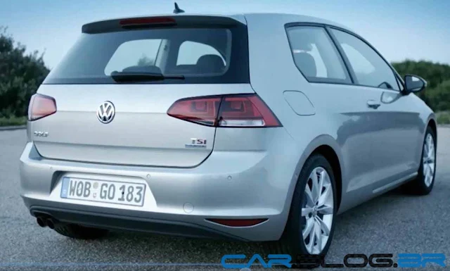 Volkswagen Golf 7 - 2013 - 3 portas - rear view