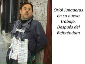 Oriol Junqueras en su nuevo trabajo después del Referéndum, cupón, ONCE, ciegos, ojos