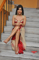 Rachana Smith in a Red Deep Neck Leg Split Gown ~  Exclusive Galleries 039.jpg