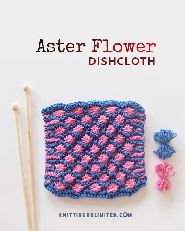 Dishcloth 15: Aster Flower