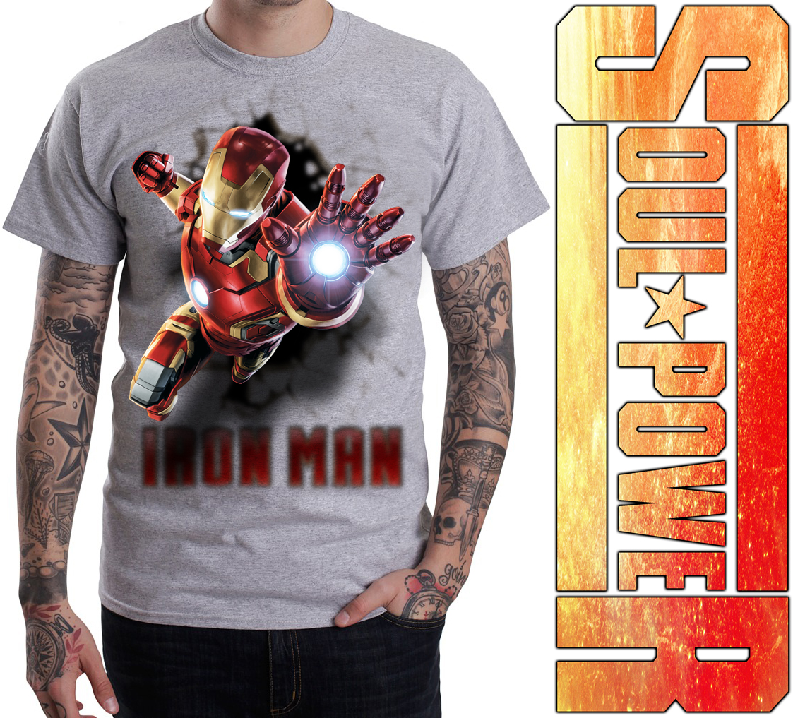 JUAL KAOS 3D SUPERHERO JUAL KAOS 3D IRON MAN JUMP