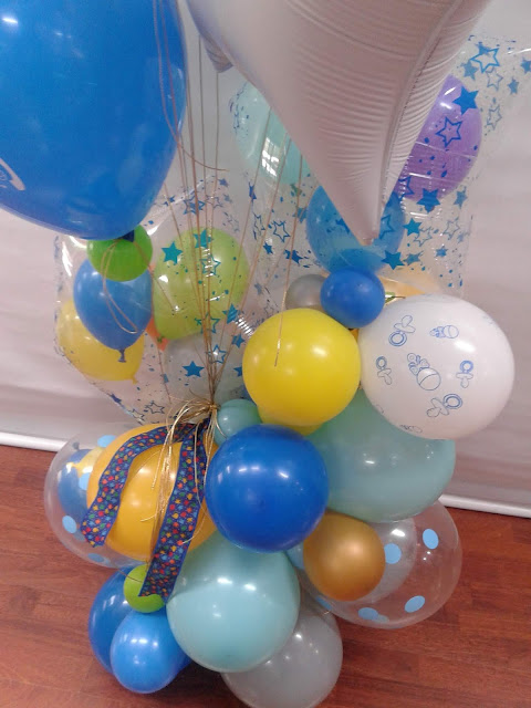 Balloon arrangement boho style for tweens baby boys by Paraskevi Kaskani