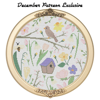 Spring Season Sampler Cross Stitch Pattern