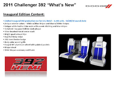 2011 Dodge Challenger Brochure Leak