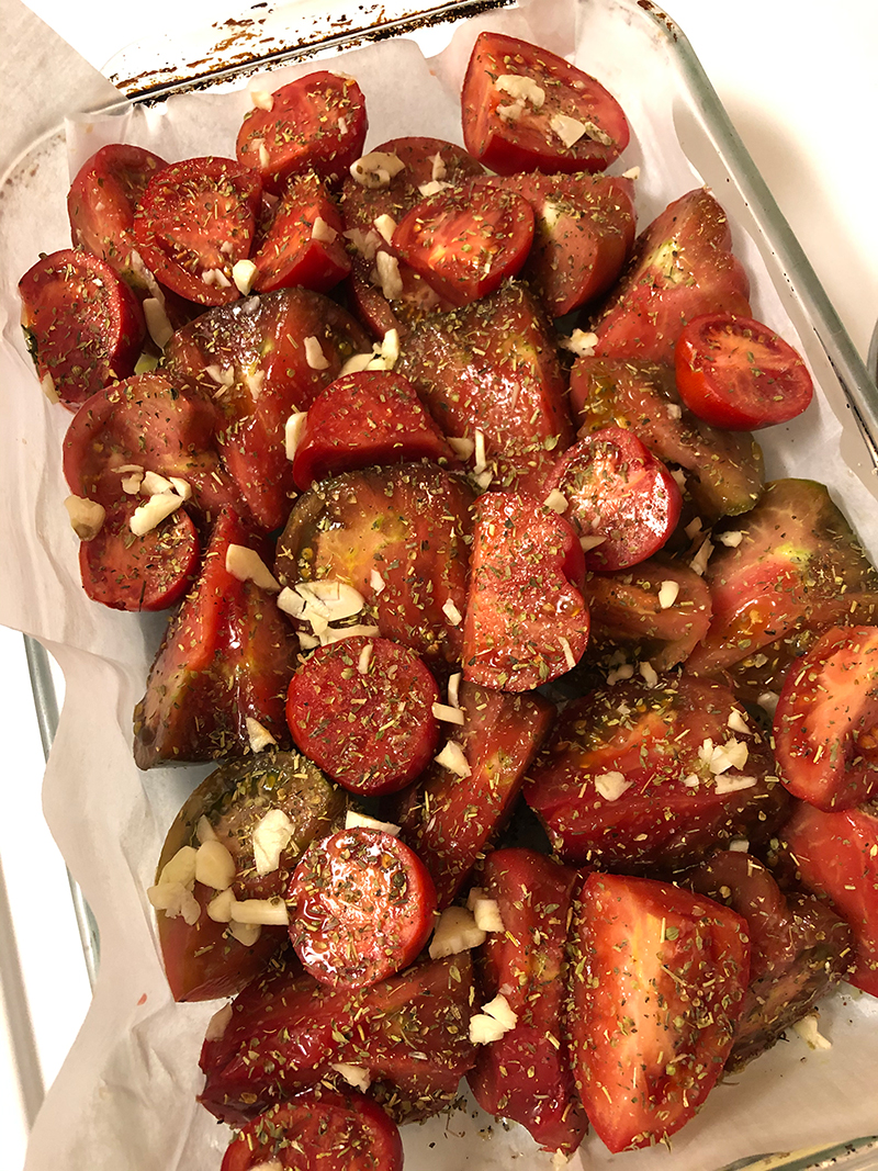 Slow Roasted Fresh Tomatoes