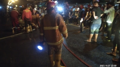 1 Orang Korban Luka Bakar Akibat Kebakaran Ruko di Jalana Imam Bonjol, Tebingtinggi