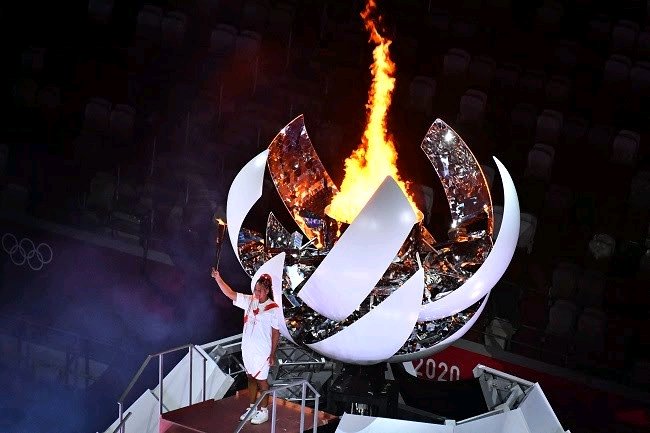 Tokyo 2020 Olympics: Naomi Osaka lights Olympic cauldron at Opening Ceremony (Photos)