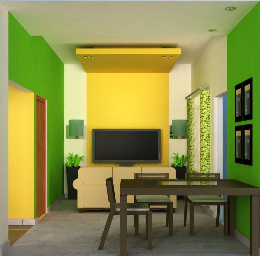 Warna Cat & Desain Interior Rumah Minimalis Sederhana 
