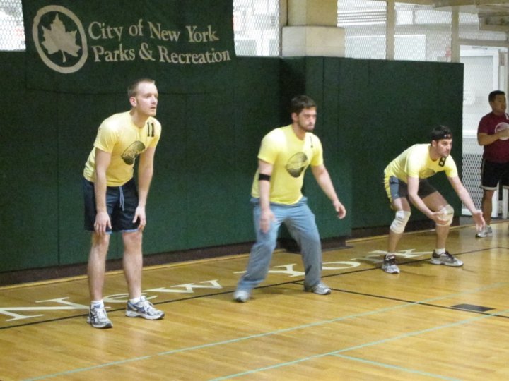 funny dodgeball team names. in dodgeball and lost half