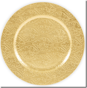 Sous-assiette en dor