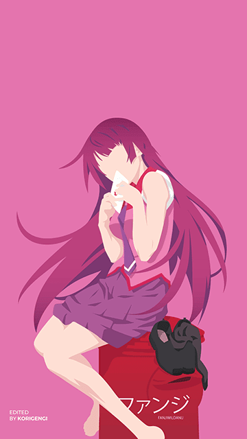 Senjougahara Hitagi - Monogatari Series Wallpaper