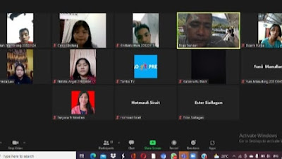 Pers Mahasiswa Nommensen Adakan Pertemuan Secara Virtual Bahas Strategi Majunya Organisasi