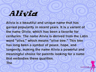 meaning of the name "Alivia"