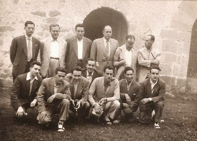 Ajedrecistas participantes en el Torneo de Ajedrez de La Pobla de Lillet, 1956