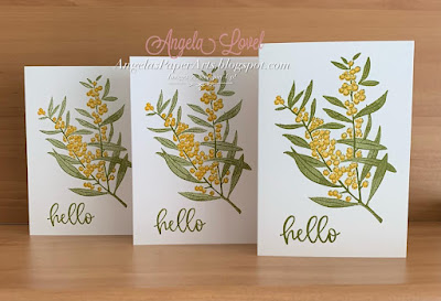Angela's PaperArts: Stampin Up Brightest Beauty card made using the Stamparatus