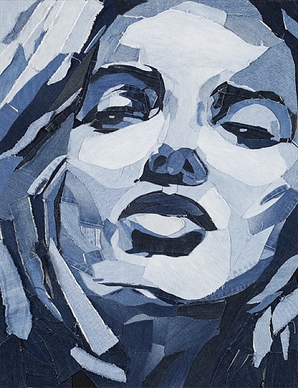 Artista Ian Berry cria incríveis imagens com jeans velhos 