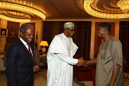 Buhari Meets with Redeemed Church Pastor, E.A Adeboye in Aso Villa (Photos)