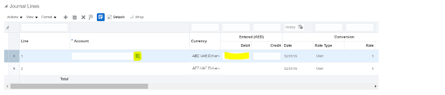 how to create manual journal in oracle cloud