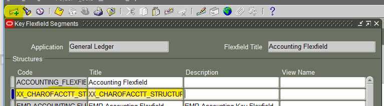 Oracle Chart of Accounts Setup