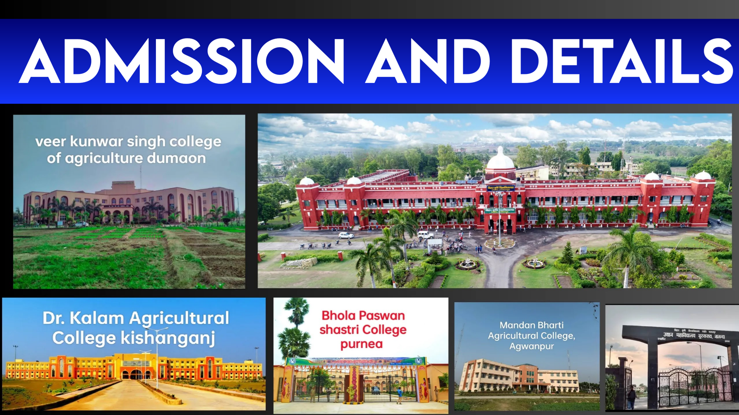 Bsc agriculture admision process for bau colleges