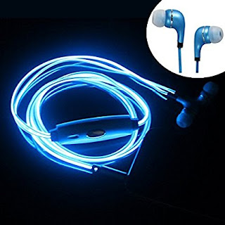Dapton New LED Wired Earphones With Pulsating LED Effect, Calling Support Compatible with Redmi Note 4,5 Pro, Vivo V7, Lenovo K8 plus, iPhone 6 and all Android Smartphones and Apple iPhones 