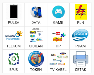 PRODUK KH PULSA DATA GAME PLN TELKOM CICILAN HP PDAM BPJS TOKEN TV KABEL CETAK