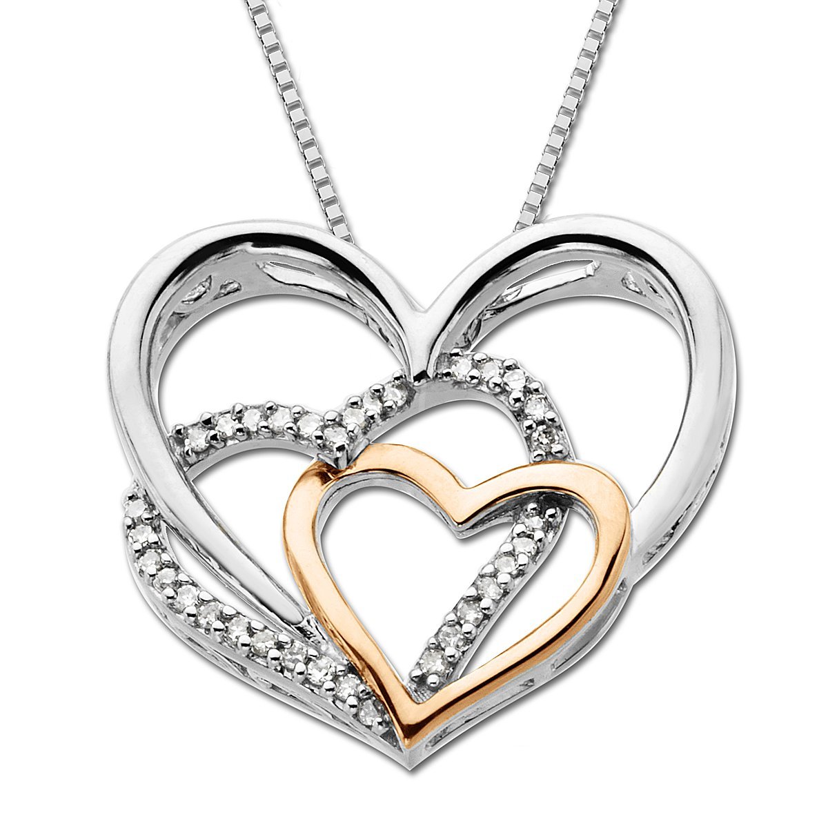 Displaying Images For - Gold Heart Pendant Necklace...