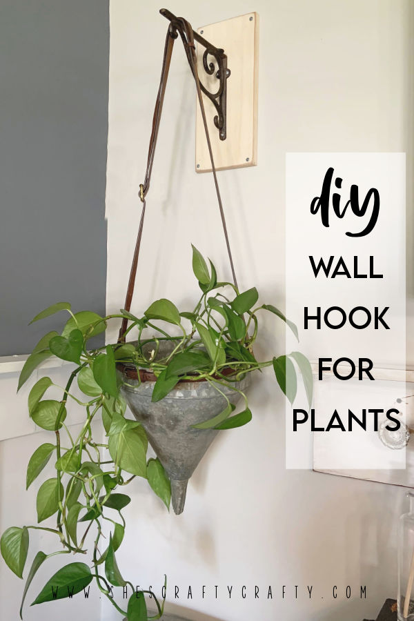 She's Crafty: DIY Easy Wall Hook for Plants